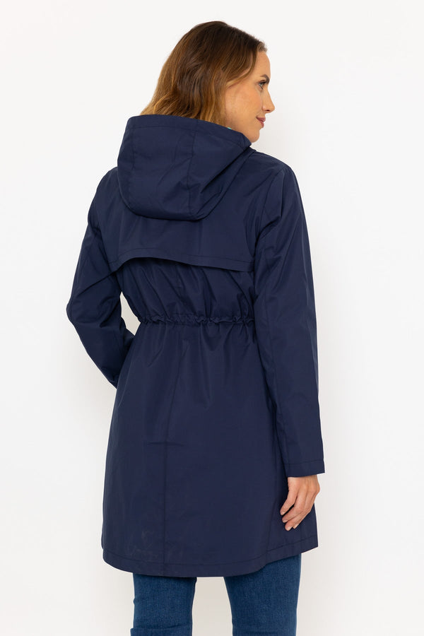 Carraig Donn Rain Mac in Navy