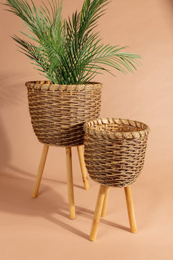 Carraig Donn Rattan Planter Large