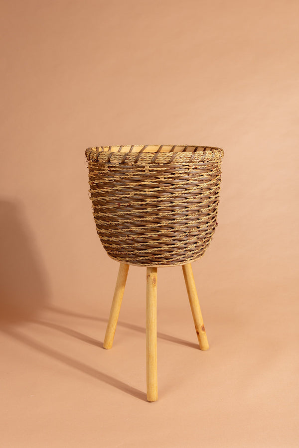 Carraig Donn Rattan Planter Large