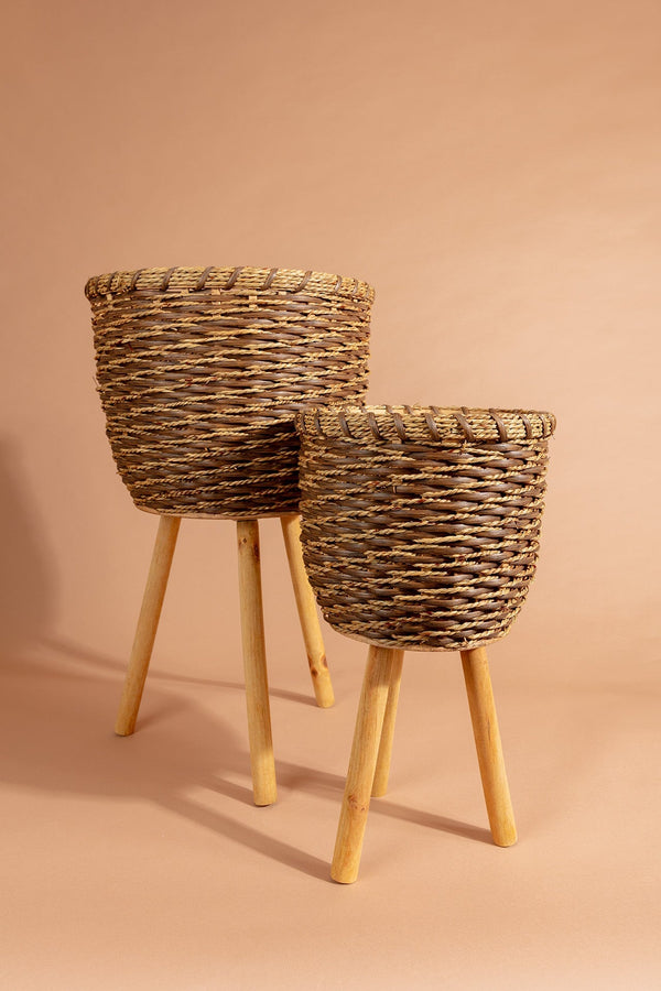 Carraig Donn Rattan Planter Medium