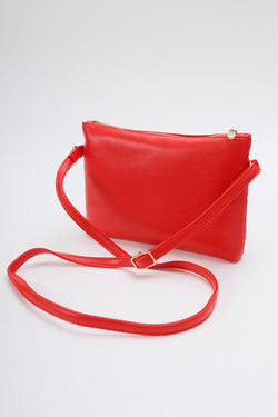 Carraig Donn Red Embossed Crossbody Bag