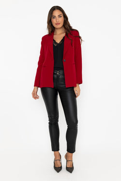 Carraig Donn Red Fitted Blazer