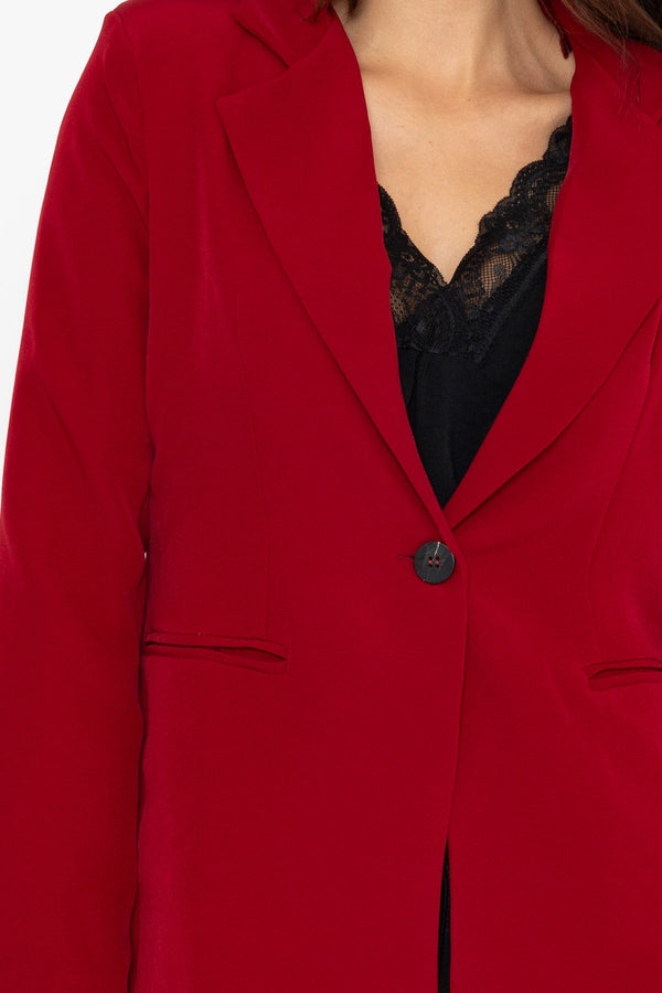 Carraig Donn Red Fitted Blazer