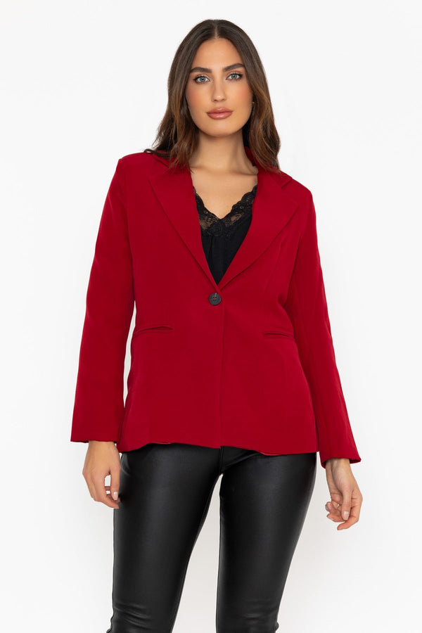 Carraig Donn Red Fitted Blazer