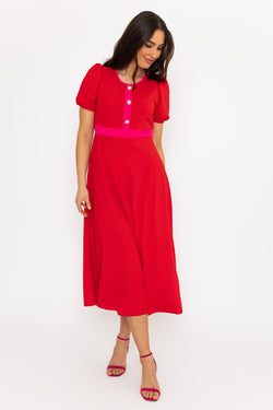 Carraig Donn Red Imelda Dress