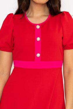 Carraig Donn Red Imelda Dress