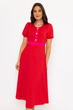 Carraig Donn Red Imelda Dress