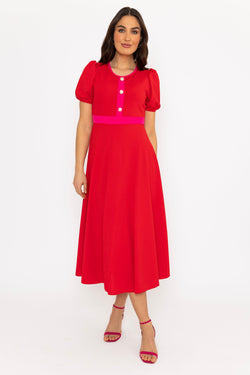 Carraig Donn Red Imelda Dress