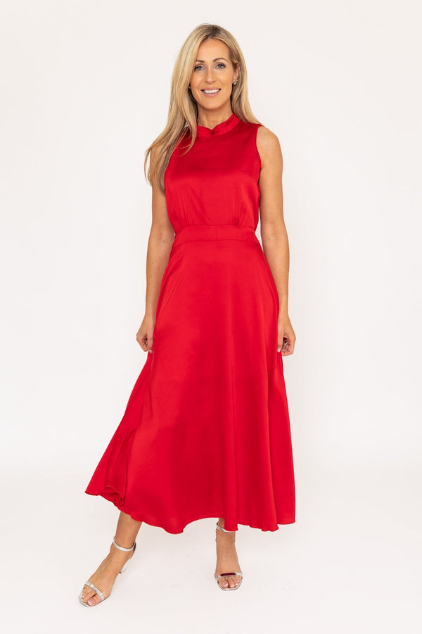 Carraig Donn Red Michelle Midi Dress