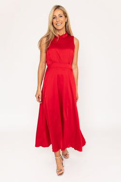 Carraig Donn Red Michelle Midi Dress