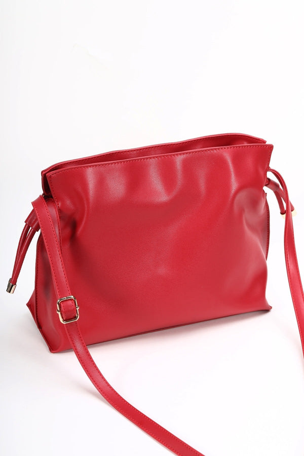 Carraig Donn Red Slouchy Shoulder Bag