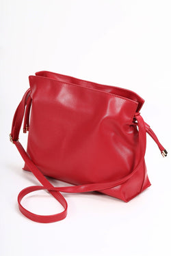 Carraig Donn Red Slouchy Shoulder Bag