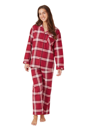 Red Tartan Wincey Pyjama Set