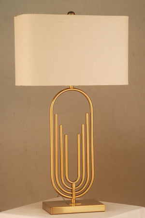 Regent Metal Table Lamp in U shape