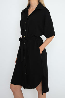 Carraig Donn Resort Dress in Black