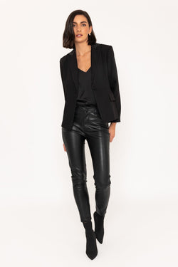 Carraig Donn Rhinestone Lapel Blazer in Black