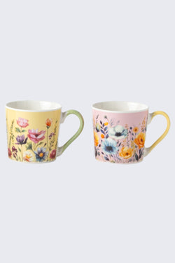 Carraig Donn Roisin Set Of 4 Floral Mugs