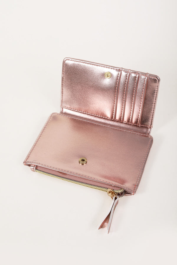 Carraig Donn Rose Gold Metallic Purse & Key Ring Gift Set