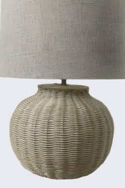 Carraig Donn Rustic Rattan Lamp