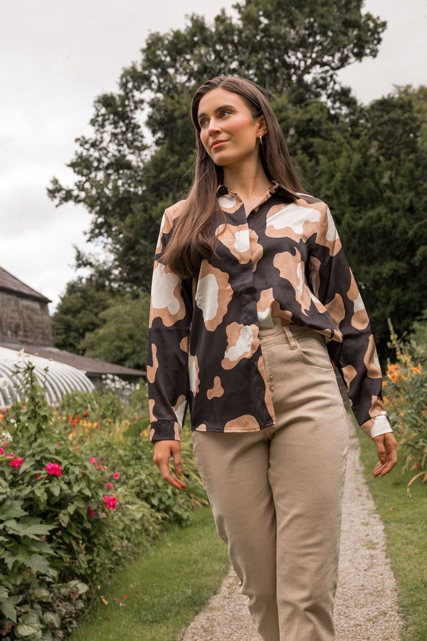 Carraig Donn Sateen Animal Print Shirt