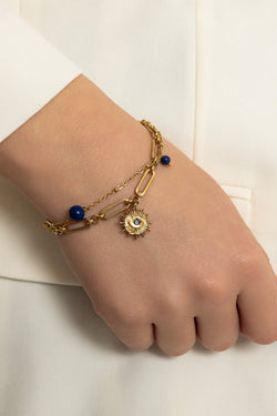 Carraig Donn Semi Precious Lapis Stone Bracelet