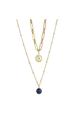 Carraig Donn Semi Precious Lapis Stone Necklace