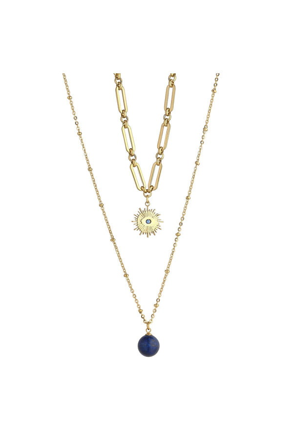 Carraig Donn Semi Precious Lapis Stone Necklace