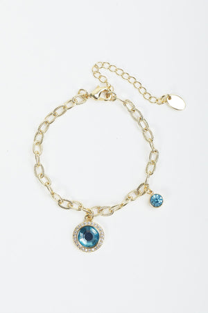 September Birthstone Charm Bracelet