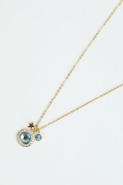 Carraig Donn September Birthstone Charm Necklace