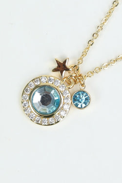 Carraig Donn September Birthstone Charm Necklace