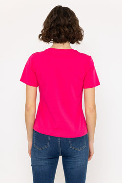 Carraig Donn Short Sleeve Pink Supersoft V Neck Tee