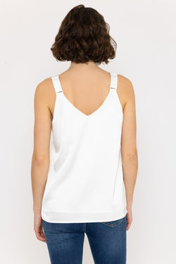 Carraig Donn Silky Cami Top in Ivory