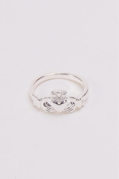 Carraig Donn Silver Claddagh Ring Size 7