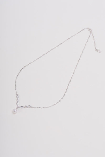 Carraig Donn Silver Drop Pearl Necklace