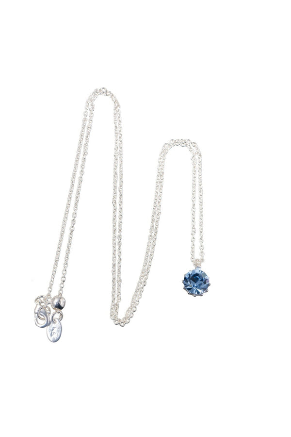 Carraig Donn Silver Light Sapphire Crystal Pendant Necklace