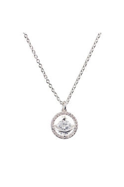 Carraig Donn Silver Plated Cubic Zirconia Star Pendant Necklace