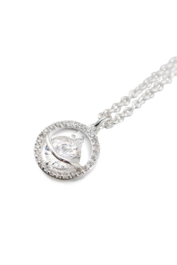 Carraig Donn Silver Plated Cubic Zirconia Star Pendant Necklace