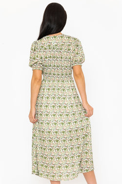 Carraig Donn Siobhan Khaki Midi Dress