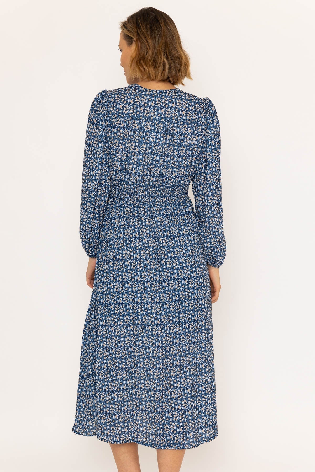 Siobhan Navy Midi Dress Ladies Dresses Carraig Donn