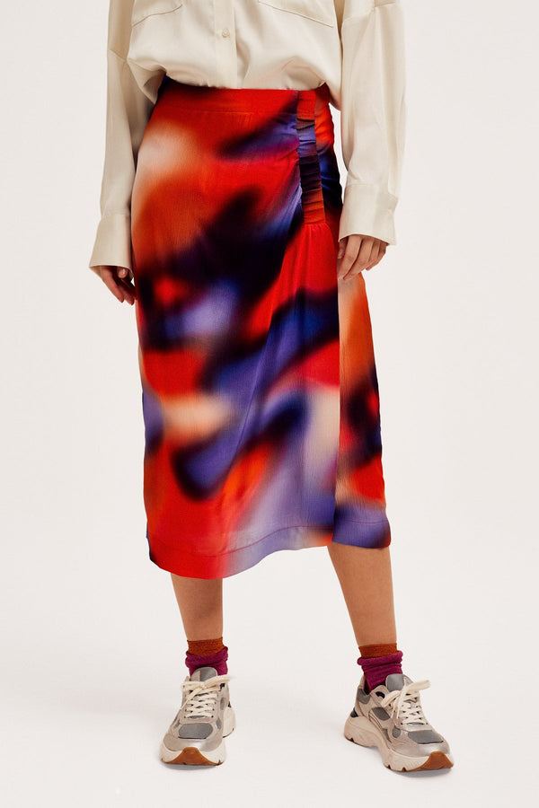 Carraig Donn Skittle Midi Skirt in Multi Print