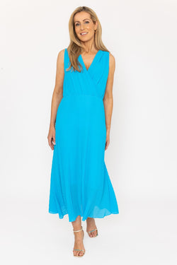 Carraig Donn Sleeveless Blue Hannah Midi Dress