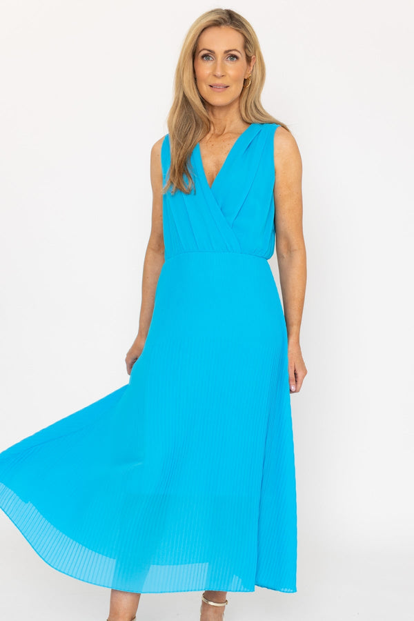 Carraig Donn Sleeveless Blue Hannah Midi Dress