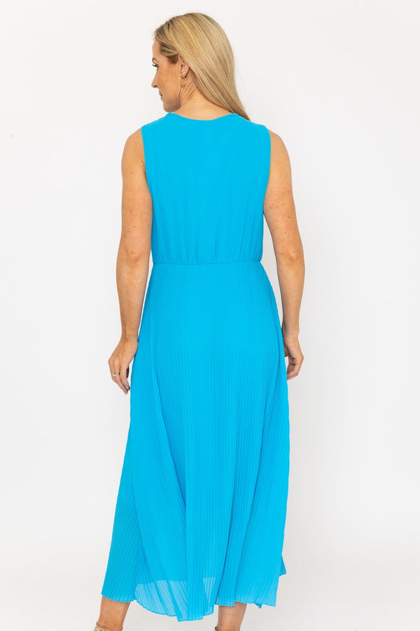 Carraig Donn Sleeveless Blue Hannah Midi Dress