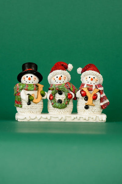 Carraig Donn Snowman With Joy Plaque