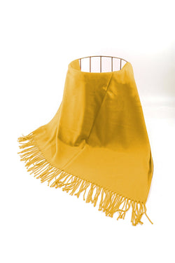 Carraig Donn Soft Touch Solid Colour Scarf in Mustard Yellow