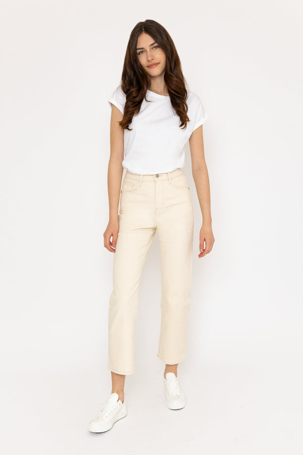 Carraig Donn Solange Cream Straight Leg Jeans