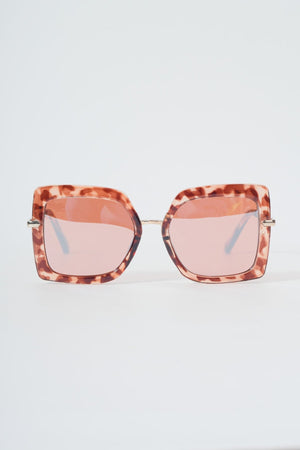 Square Brown Lens Sunglasses