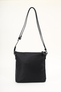 Carraig Donn Square Nylon Crossbody Bag in Black