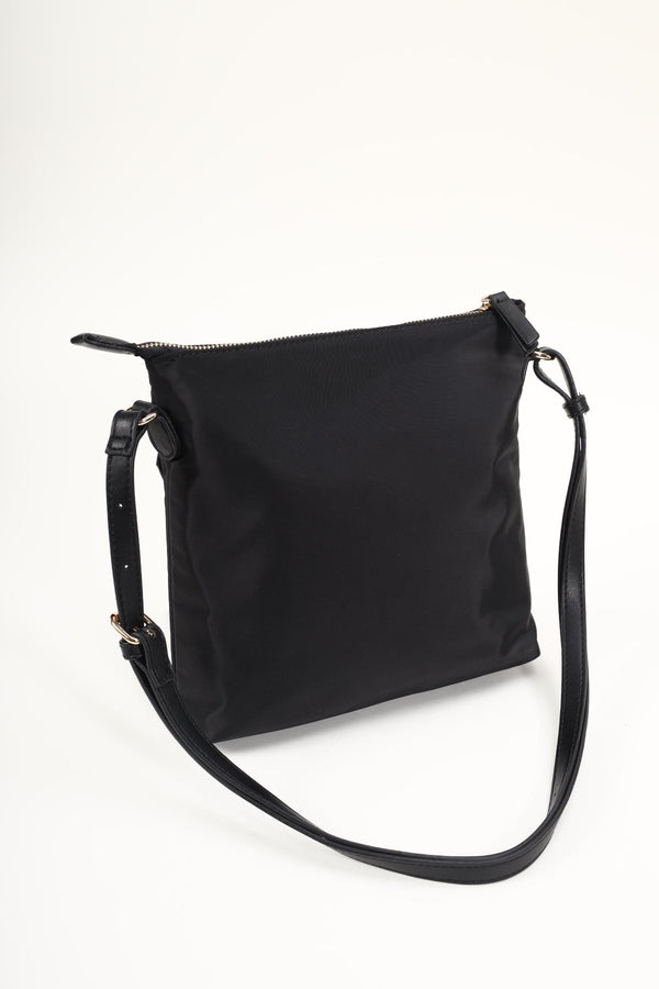 Carraig Donn Square Nylon Crossbody Bag in Black