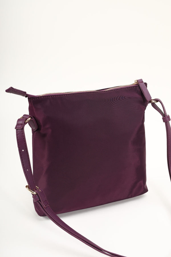 Carraig Donn Square Nylon Crossbody Bag in Purple